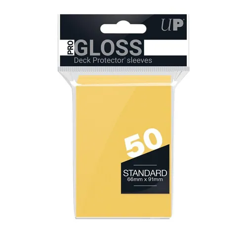 UltraPRO Sammelkarte 50 Standard Sleeves - Gloss - Yellow