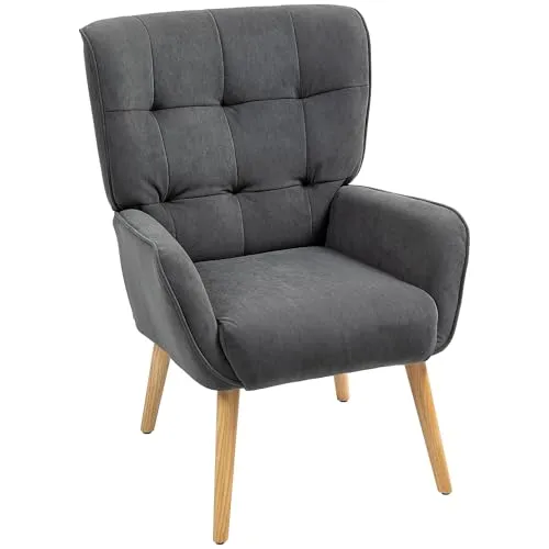 Homcom Polstersessel, Grau, 75x100x66 cm von HOMCOM