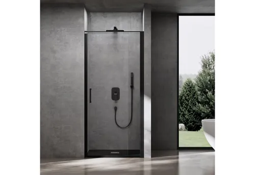 doporro Dusch-Drehtür Teramo36, 75x195 cm in schwarz von doporro