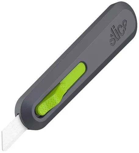 Slice 10554 Cuttermesser mit keramischer Klinge - Messer für Büro und Haushalt, mit automatischem Klingenrückzug für sichere Handhabung und langlebige keramische Klinge.