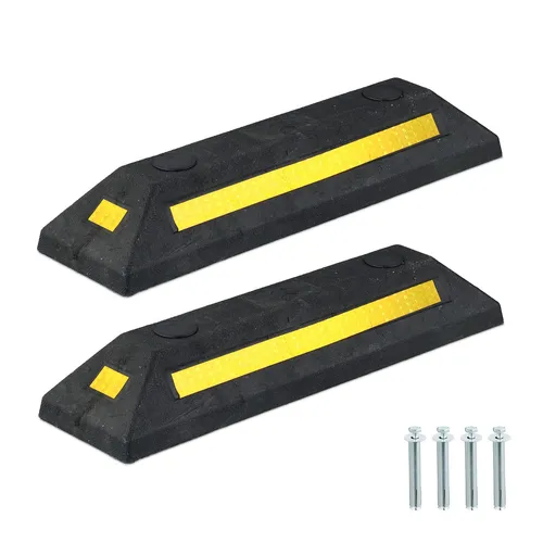 Radstopper Garagenstopper Einparkhilfe Parkstopper Reifenstopper Garage 2er Set