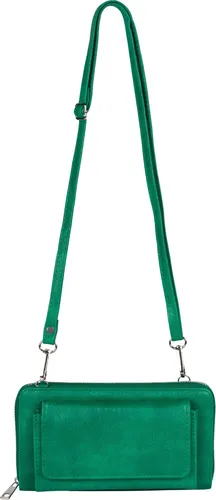 styleBREAKER Damen Handy Geldbörse mit Reißverschluss und Schultergurt - Umhängetasche mit abnehmbarem Schultergurt, ideal für Smartphone und Wertsachen. Leicht und praktisch, bietet Platz für Geld und Karten, perfekt für unterwegs.