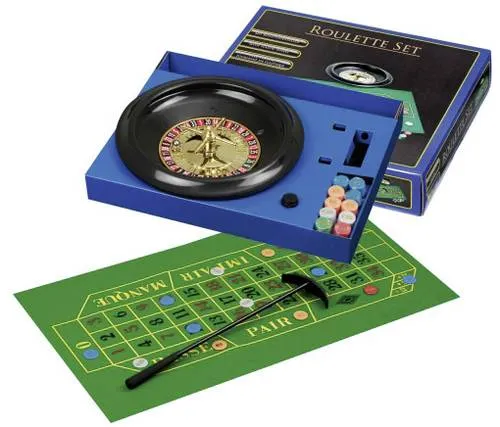 Vedes 3701 Philos Roulette Set - Gesellschaftsspiel mit Kunststoff-Teller für authentisches Casino-Feeling zu Hause, ideal für Spielabende mit Freunden.