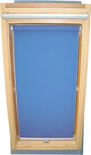 Rollo für VELUX Dachfenster Sichtschutz mit Haltekrallen VL Y/VU Y/VKU - Y45 - mittelblau