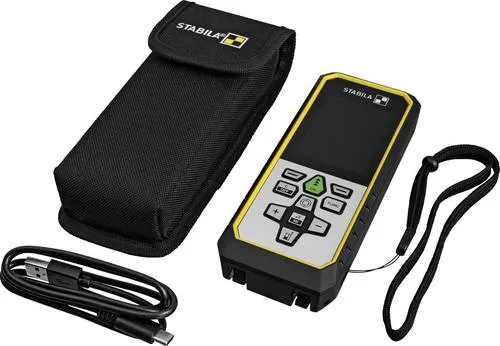 Stabila Laserentfernungsmesser LD 530 BT - Präziser Laserentfernungsmesser für schnelle und einfache Messungen bis 200 m, ideal für Profis im Bauwesen und Heimwerker.
