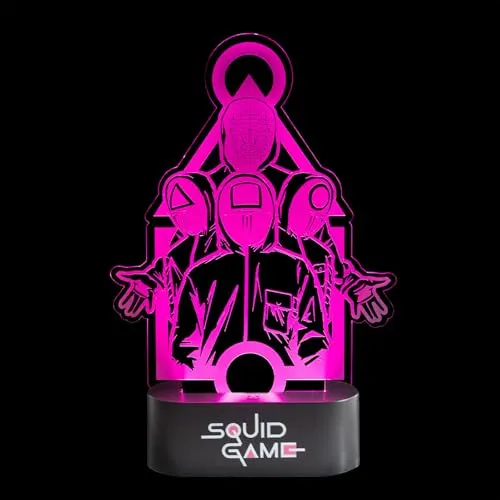Grupo Erik LED Lampe Squid Game LED Licht Deko