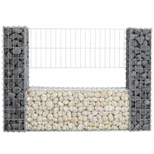 ESTEXO Gabionenzaun 140x20x100 cm – Robuste Gabionen Mauer für Ihren Garten - Stabiler Gabionenzaun aus feuerverzinktem Draht, einfach aufzubauen. Ideal für Sichtschutz und Gartengestaltung, mit langlebiger Qualität und flexibler Fülloption.