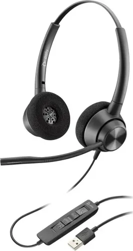 Poly EncorePro 310 Mono Headset On-Ear - Headset mit einseitigem Design, ideal für klare Kommunikation und hohen Tragekomfort während langer Gespräche.