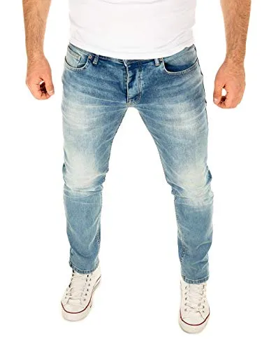 WOTEGA Alistar Slim Fit Jeanshose Herren Blau W31/L30 - Jeans für Herren im Slim Fit Design, aus bequemem Denim-Stretch, ideal für jeden Anlass und pflegeleicht für den Alltag.