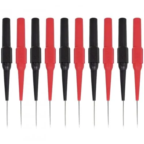 Stück 0,7 mm Prüfsonden für Multimeter,Hochwertige Testsonden, Prüfspitzen mit 4mm Buchse für Bananenstecker Messleitung kabelgeeignet für professionelle Messungen in der Industrie,30V 10