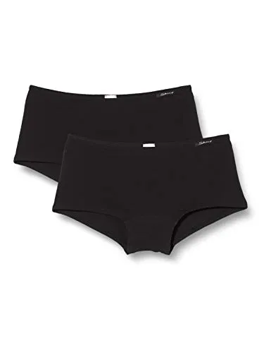 Skiny Mädchen Cotton Essentials Multipack 036382 Unterhose, Schwarz, 152 EU - Unterhosen für Mädchen, weiche Baumwoll-Qualität im praktischen Doppelpack, ideal für den täglichen Komfort und aktive Mädchen.