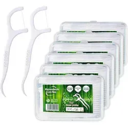 Dental Floss 340 Stück Y-Form Zahnseide Sticks - Effektive Zahnreinigung für die ganze Familie mit 340 Y-Form Zahnseide Sticks. Ergonomisches Design und hochwertiges Material sorgen für eine gründliche und sanfte Pflege der Zahnzwischenräume, ideal für unterwegs.