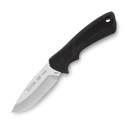 Buck 0684BKS 281008 Jagdmesser BUCKLITE MAX II SMALL | Klingenlänge: 8,3 cm | Dynaflex-Gummigriff, Stahl, mehrfarbig