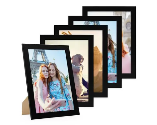 PHOTOLINI Bilderrahmen 5er Set in schwarz von Photolini