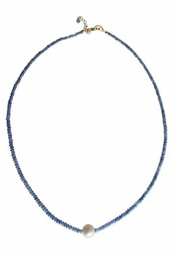 Gemshine Kette ohne Anhänger Saphir Perle, Europäischer Schmuck: Qualität liebevoll hergestellt.
