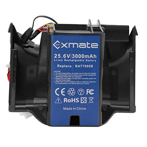 Exmate 25.6V 3.0Ah Akku für Rasenmäher - Lithium-Ionen Akku für Robomow Modelle, hohe Kapazität von 3000mAh, über 800 Ladezyklen, kein Memory-Effekt, ideal für effiziente Gartenpflege.