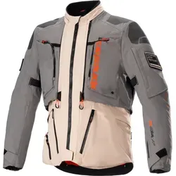 Alpinestars AMT-10 R Drystar® XF Motorradjacke, grau-beige, Größe M - Wasserdichte Textiljacke mit hervorragender Atmungsaktivität und modularer Drystar®XF-Membran. Ideal für wechselhaftes Wetter, leicht verstaubar und schnell trocknend.