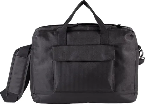 Kimood Laptop-Tasche Schwarz - Stylische und geräumige Laptop-Tasche aus 100% Polyester, ideal für den täglichen Einsatz. Perfekt für Unisex Erwachsene, bietet Platz für Laptops und wichtige Unterlagen.