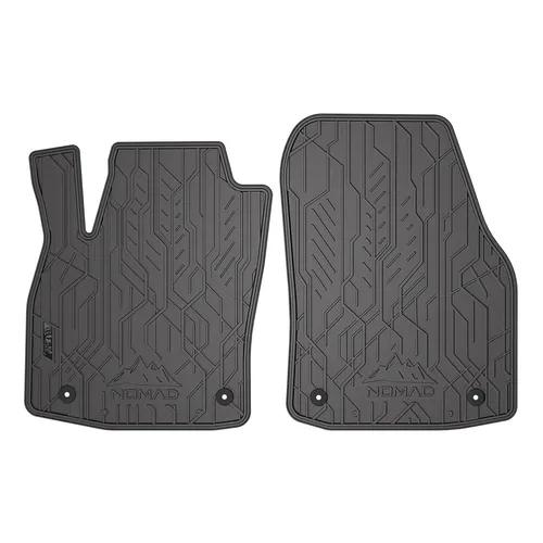 Gummimatten für Opel Astra H 2004-2014 - Schwarz, 2-teilig - Praktisches Fußmatten-Set aus robustem, wasserfestem Gummi, ideal für die Vorderseite Ihres Opel Astra H. Antirutsch-Oberfläche sorgt für sicheren Halt, einfache Installation garantiert.