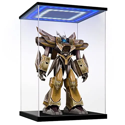 Acryl Vitrine / Schaukasten / Display Case für Modellautos, Figuren | mit LED Beleuchtung (15x15x20 cm)