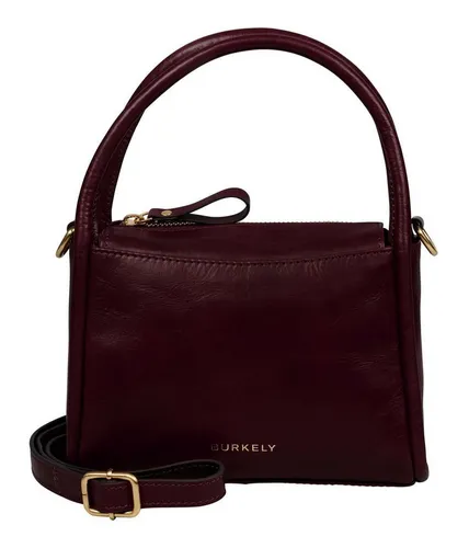 Burkely Vintage Veda Schultertasche aus Leder 20 cm - Rot - Handtasche aus hochwertigem Leder, stilvolles Design und ideal für jeden Anlass.