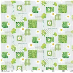 ANRO Tischdecke Wachstuchtischdecke Gartentischdecke Wachstischdecke (Einzelstück 1-tlg), Glatt 140x160cm Oval wasserabweisend grün Oval | 140 cm x 160 cm x 0.2 mm