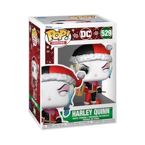 Funko Pop! Heroes: Holiday 24 Harley Quinn - DC Comics Vinyl-Sammelfigur, ideale Geschenkidee für Sammler und Fans, ca. 9,5 cm hoch