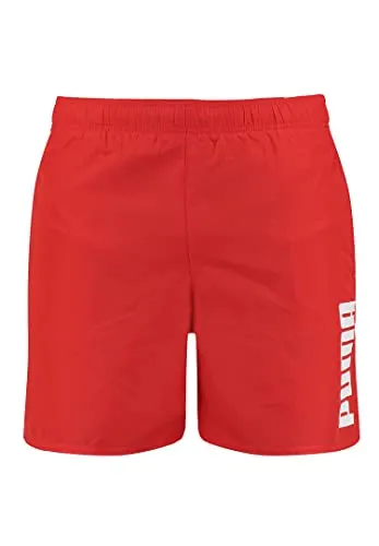 PUMA Herren Swim Men's Mid Shorts Swim Trunks, Rot, XXL