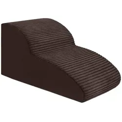 Domarex DOGGURU Hundetreppe Braun 2 Stufen – Rutschfeste Rampe für kleine Hunde & Katzen