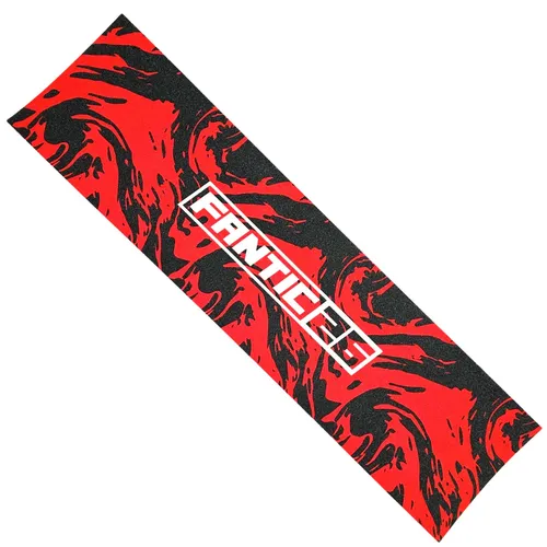 Fantic26 Stunt-Scooter Trick Roller Griptape 58,5cm x 15,5cm Swirl Schwarz/Rot