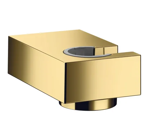 hansgrohe Duschkopfhalterung Porter E, Polished Gold Optic - Handbrausen-Halterung in edler Gold-Optik, langlebig und stilvoll. Ideal für moderne Bäder, sorgt für Komfort und einfachen Zugriff auf die Handbrause.