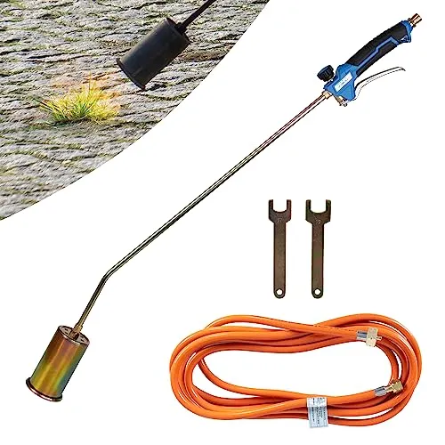 ZMC Unkrautbrenner 1850°C - Unkrautbrenner mit 5m Schlauch und 69 kW Leistung, ideal zum schnellen und effektiven Unkrautvernichten ohne Chemie.