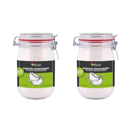 mituso Bio Kokosöl desodoriert 2 Liter | Geschmacksneutral von mituso
