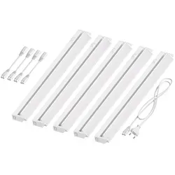 ledscom.de LED Unterbau-Leuchte LIWO 58cm, schwenkbar, warmweiß 5er Set - Lampen für vielseitige Anwendungen, schwenkbar für optimale Ausleuchtung und energieeffiziente LED-Technologie mit 979 lm bei nur 9,9 W. Ideal für Küchen, Flure und Werkstätten.