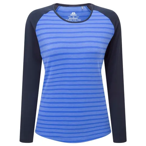 Mountain Equipment Redline LS Wmns Tee – Vivid Stripe/Cosmos