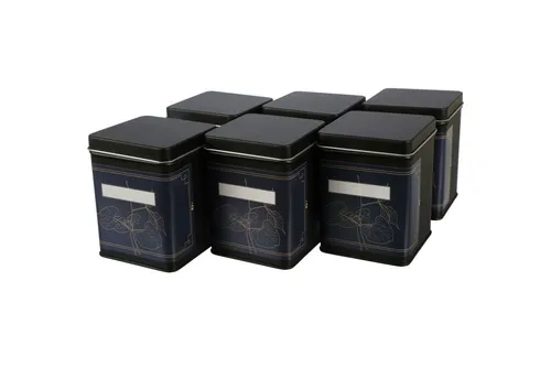 DOSENRITTER Teedose WATSON mit 6 floralen Etiketten von DOSENRITTER