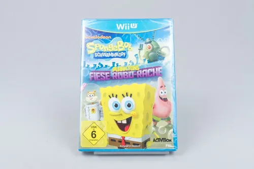 Nintendo Wii U *Spongebob Schwammkopf: Planktons Fiese Robo-Rache* Neu / Sealed