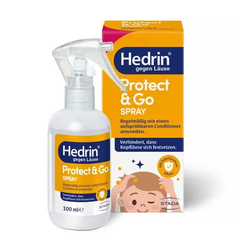 Hedrin Protect & Go 100 ML - Arzneimittel zur Vorbeugung gegen Kopflausbefall mit innovativer Wirkformel, die Kopflausbefall physikalisch verhindert und bis zu 3 Tage schützt.