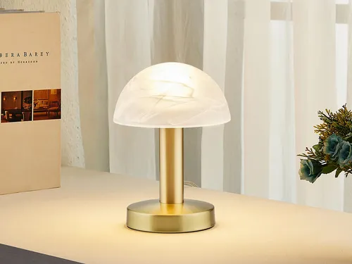 Trio Fynn II Tischleuchte 1x40W E14 in gold von TRIO Leuchten