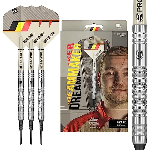 Target Darts Dimitri Van den Bergh Dream Maker G2 21G 90% Wolfram Softdarts-Set Dartpfeile