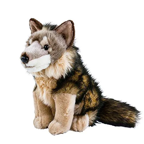 Teddys Rothenburg Kojote Kuscheltier Wolf sitzend 40 cm