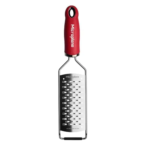 Microplane 2-Wege-Schneide Küchenreibe in Rot