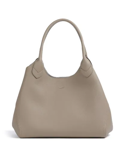 BOSS Lenah Shopper beige 50547732-247 - Stylische Handtasche aus genarbtem Rindsleder, ideal für den Alltag und schickes Outfit.