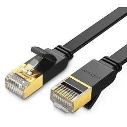 Ugreen Nw106 Ethernet Rj45 Flachkabel, Cat.7, Stp, 8 M (schwarz)
