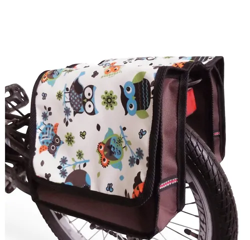 Baby-Joy JOY MINI Fahrradtasche für Kinder - Fahrradtasche für Klein-Fahrräder mit 2 x 5 Litern Volumen, wasserabweisend und in 40 bunten Designs erhältlich. Praktische Schnellverschlüsse und Reflektorstreifen sorgen für Sicherheit und einfache Handhabung.