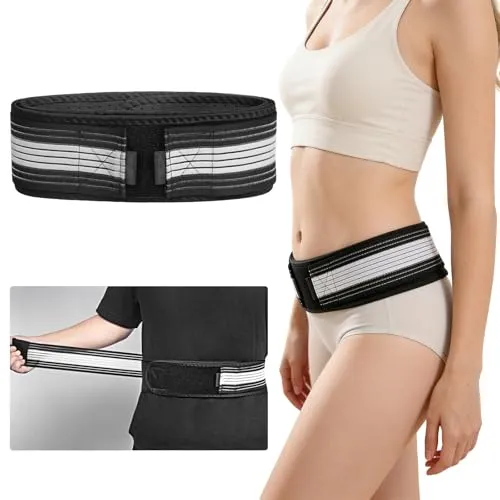 luluaday Orthogürtel, Gürtel Ischias Gürtel, Beckengurt, Orthogürtel Natürliche Linderung Gegen für Damen & Herren, Erfahrungen für Taille, Rücken (120CM)