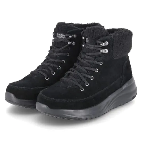 Skechers On-The-Go Stellar - Winterize 144770-BBK, Damen Winterschuhe, Schwarz - Wasserfeste Damen Winterboots mit warmem Fleecefutter und rutschhemmender Sohle für sicheren Halt in winterlichen Bedingungen. Ideal für kalte, nasse Tage!