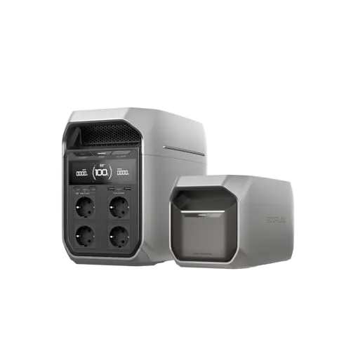 Ecoflow EcoFlow Powerstation DELTA 3 PLUS - Ladestationen für Wohnmobile und Camping, 2kWh LiFePO4 Batterie für zuverlässige Energieversorgung bei Stromausfällen.