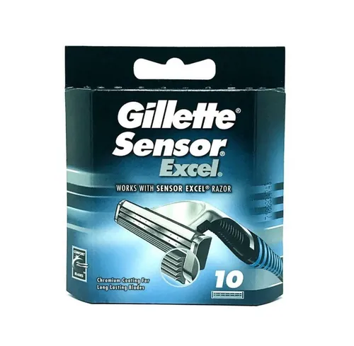 Gillette Sensor Excel Klingen Rasierklingen Klingen NEU/OVP 10