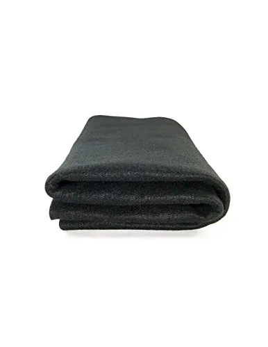 Feuerfeste Unterlage für Heimwerker, 90 x 90 cm, 5mm dick, schwarz, hitzebeständige Schutzmatte bis 982°C - Ideal als Lötmatte, für die Heißluftfritteuse oder Wärmeschutzmatte - Made in Germany